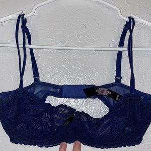Victory Secret Navy Blue Bralette Size 32 D